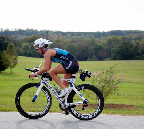 Cruising along the technical course...before things got a little tricky..