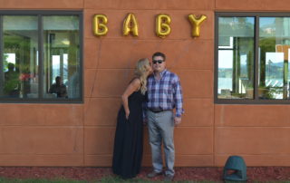 Meredith Kessler Triathlete Kissing Husband Announcing Baby Boy