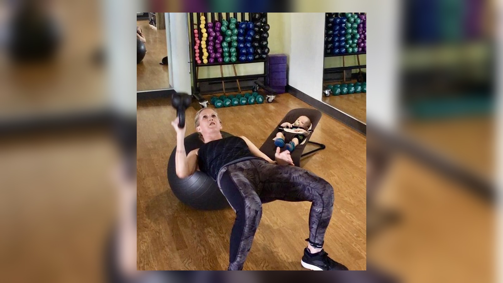 Meredith doing strength work that supports running durability and comeback fitness