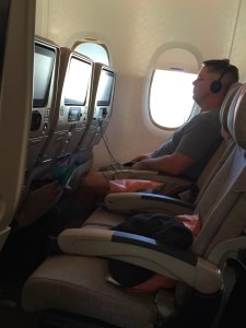dubai to auckland flight for Ironman New Zealand