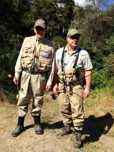 Meredith Kessler husband Aaron and father in law fly fishing