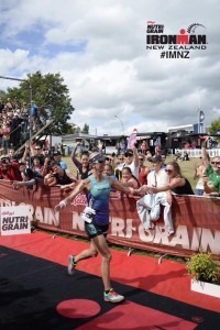 Meredith Kessler Ironman New Zealand Finishing Chute 1st place