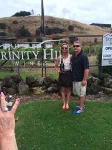 Meredith Kessler with husband Aaron Kessler Trinity Hill Winery Hommage
