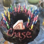 Meredith Kessler Triathlete Nephew Birthday Cake Turning 4