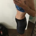 Meredith Kessler Triathlete Baby Bump Holding Phone
