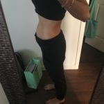 Meredith Kessler Triathlete Baby Bump in front of mirror