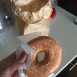 Meredith Kessler Triathlete Holding Glazed Doughnut