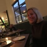 Meredith Kessler Triathlete With Friends at Dinner