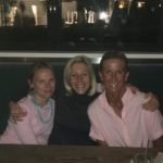 Meredith Kessler Triathlete With Friends at Dinner