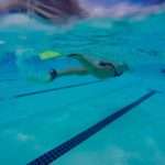 Meredith Kessler Triathlete Swimming in Pool with Fins